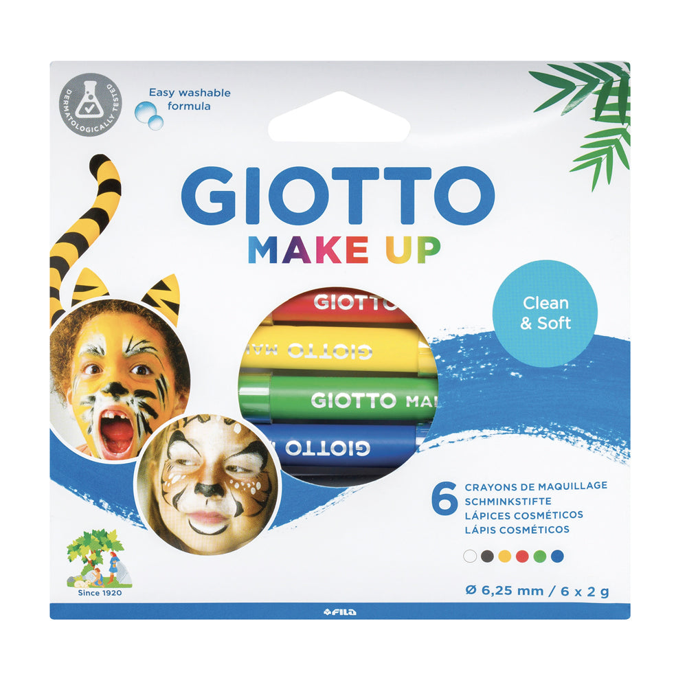GIOTTO Conjunto pinturas faciais 6 lápis cosméticos make up