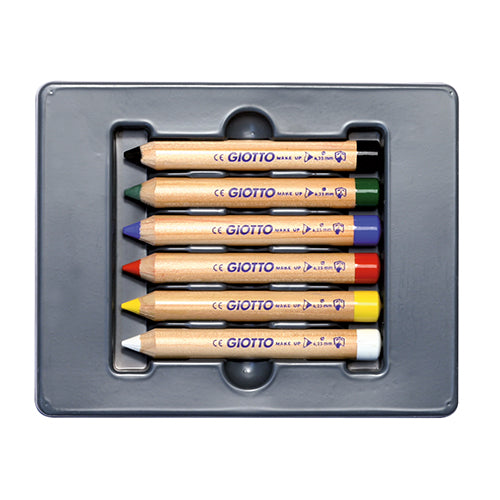 GIOTTO Conjunto pinturas faciais 6 lápis cosméticos make up