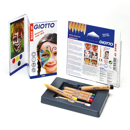 GIOTTO Conjunto pinturas faciais 6 lápis cosméticos make up