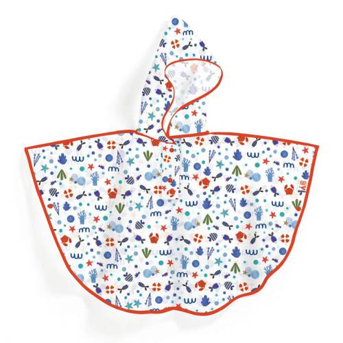 Djeco Poncho Capa de chuva para crianças 5/7 anos
