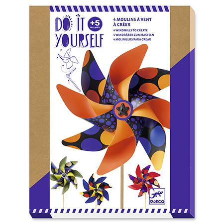 Djeco Actividades DIY Molino de viento para decorar