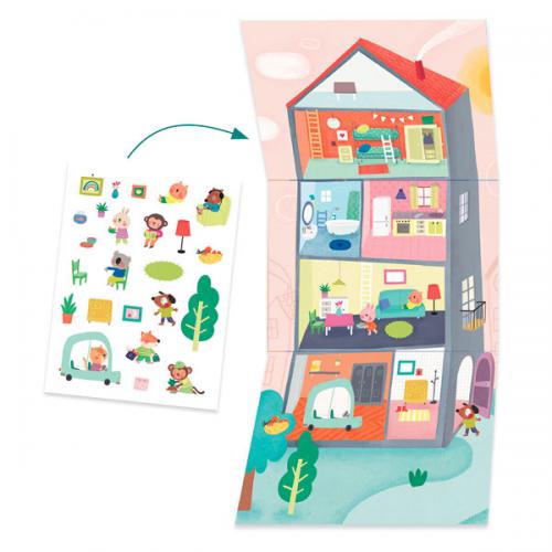 Djeco Caixa com Actividades - Animais e as suas casas