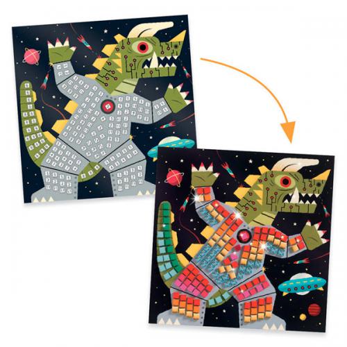 Djeco Atividades Mosaicos - Batalha Espacial
