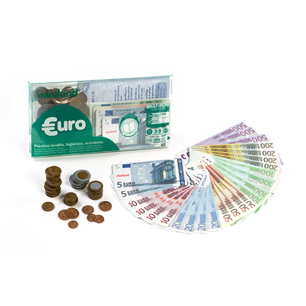 Miniland Dinheiro Conjunto de 28 notas e 80 moedas