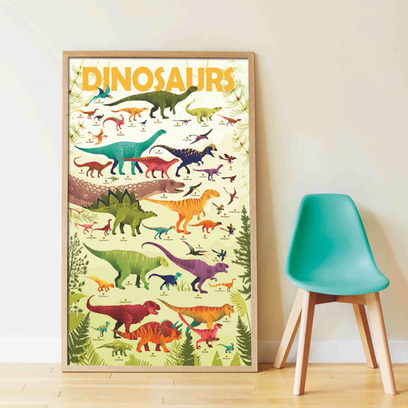 Poppik DISCOVERY - poster com autocolantes Dinossauros