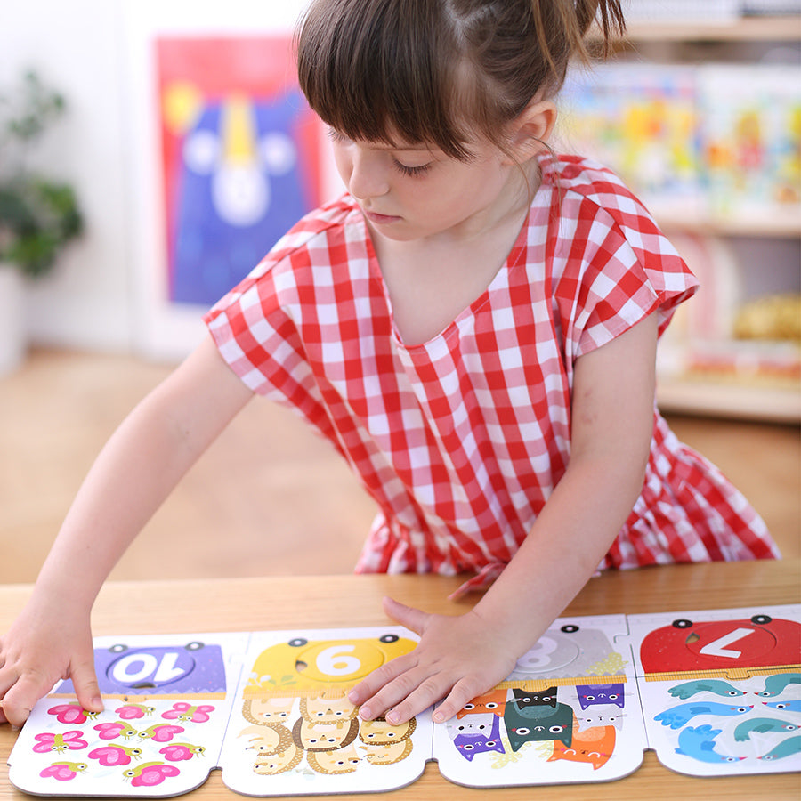Banana Panda Puzzle de Correspondência Comboio de números