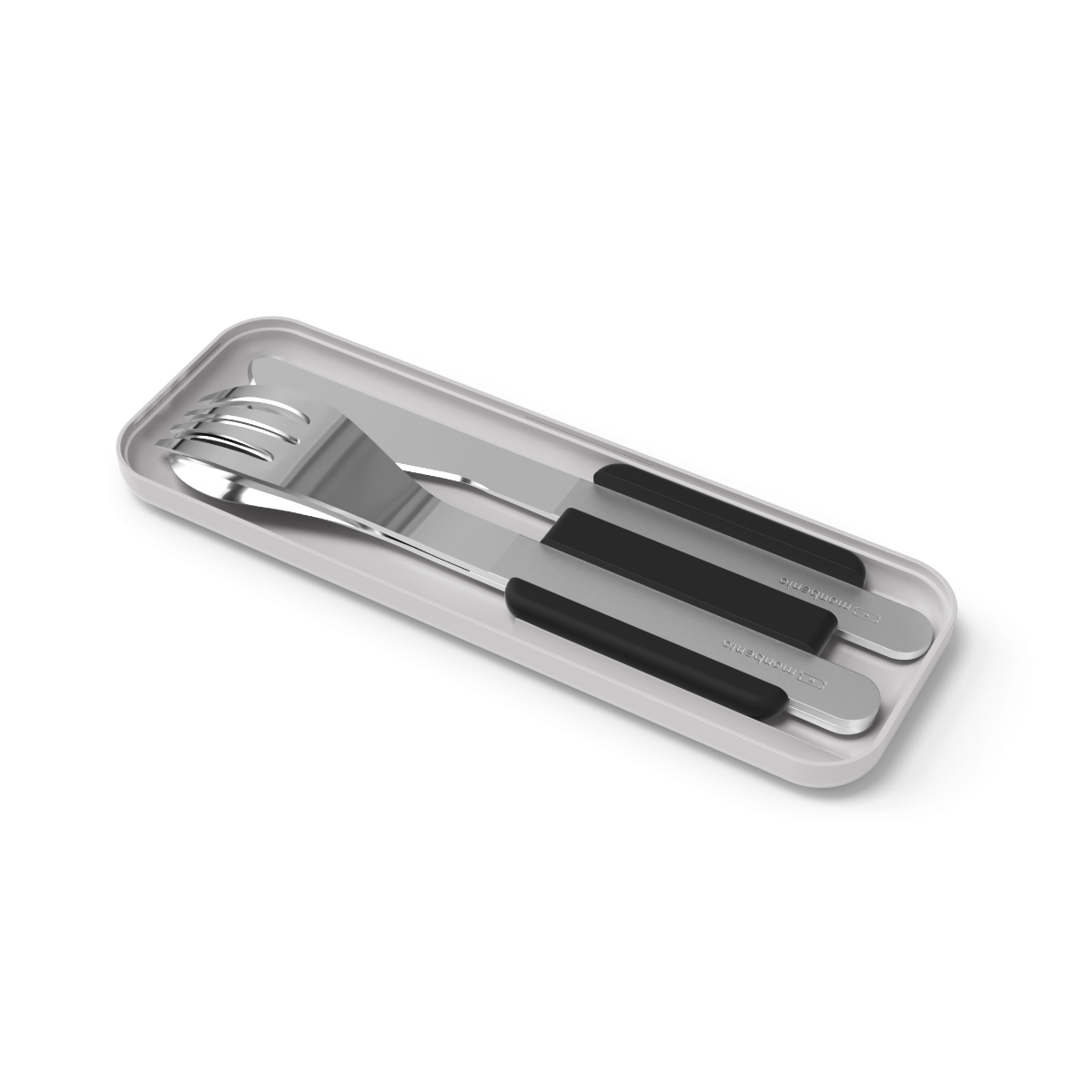 Monbento talheres aço inox 3peças Slim Box