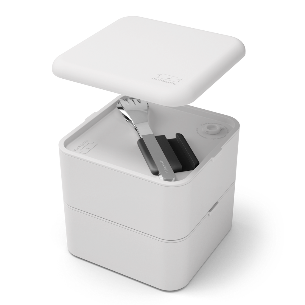 Monbento talheres aço inox 3peças Slim Box