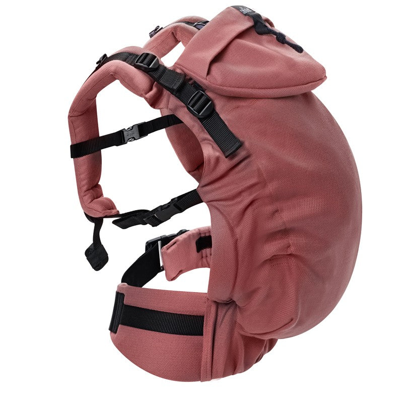 Mochila Neobulle Néo+ em cor acajou, mostrando o design ergonómico e os materiais de alta qualidade.