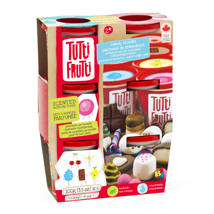 Tutti Frutti – 6 potes de plasticina com aromas doces