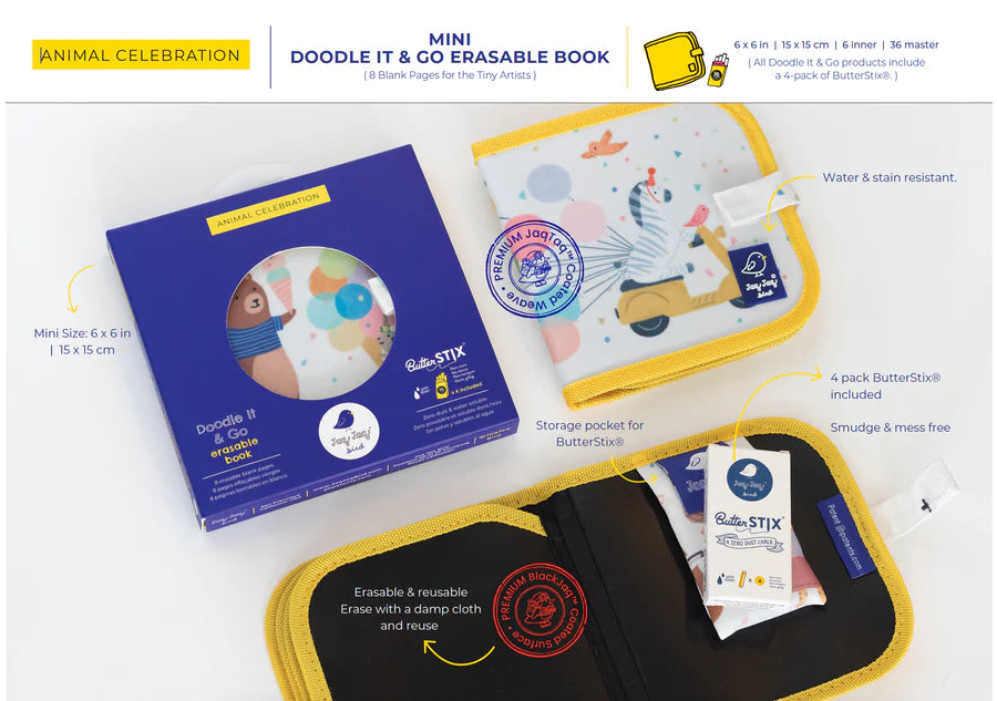 Jaq Jaq Bird Mini Livro Ardósia –  Urso