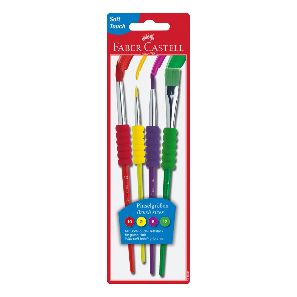 Set de 4 pinceis soft touch FABER-CASTELL