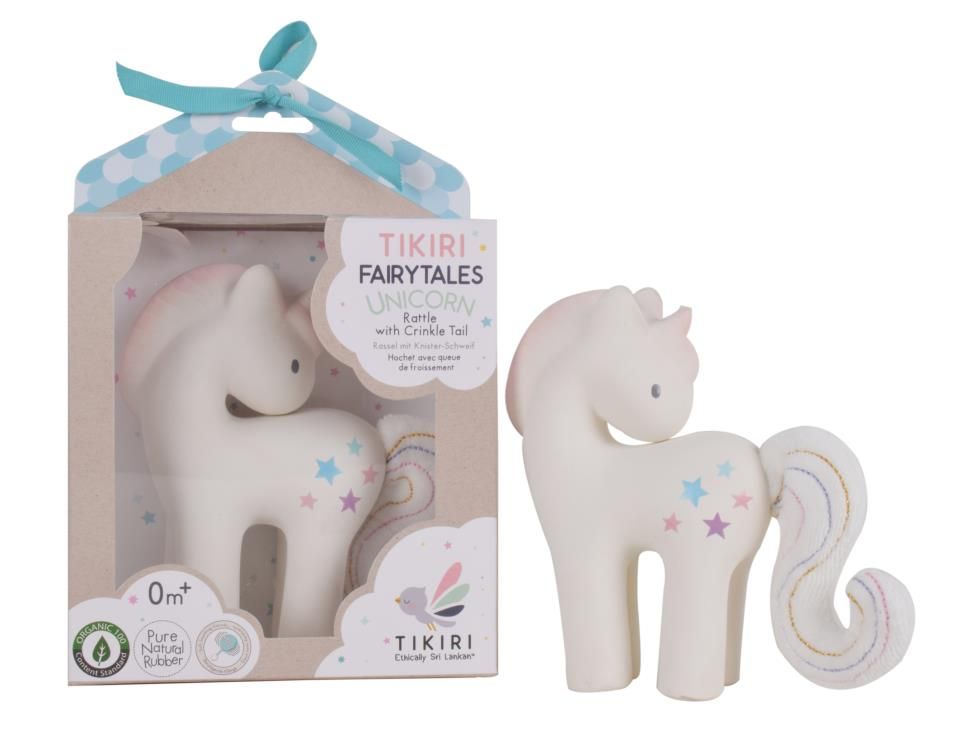 Tikiri Teether and Rattle Fairy Tales - Unicorn