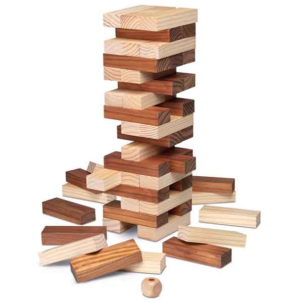 Cayro Torre oscilante madera natural Jenga