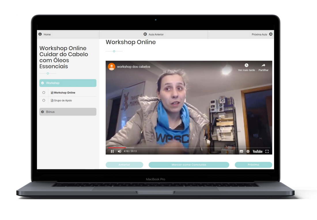 Workshop Online - Cuidar do Cabelo com Óleos Essenciais