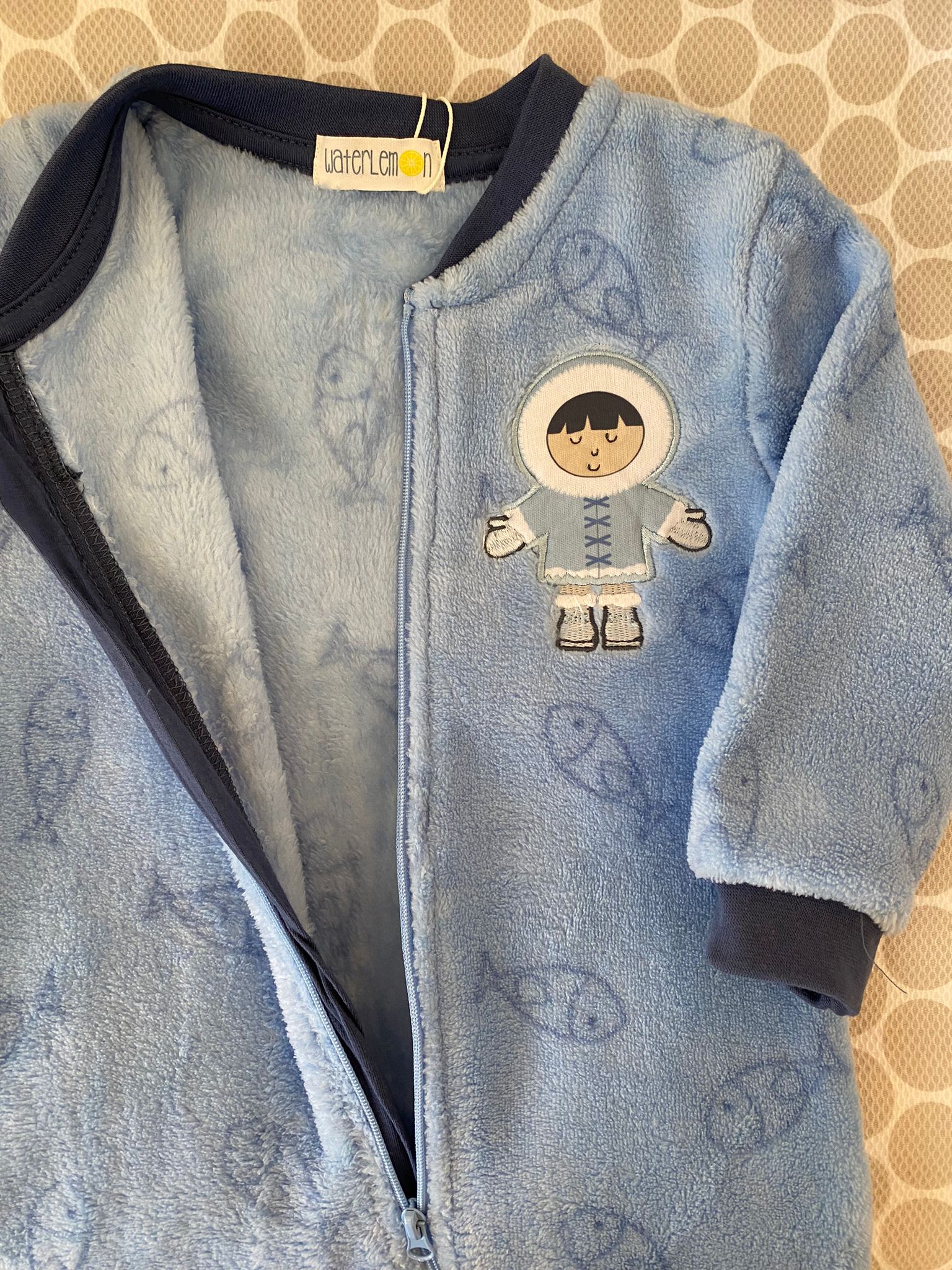 Waterlemon Pijama macacão Esquimó Azul
