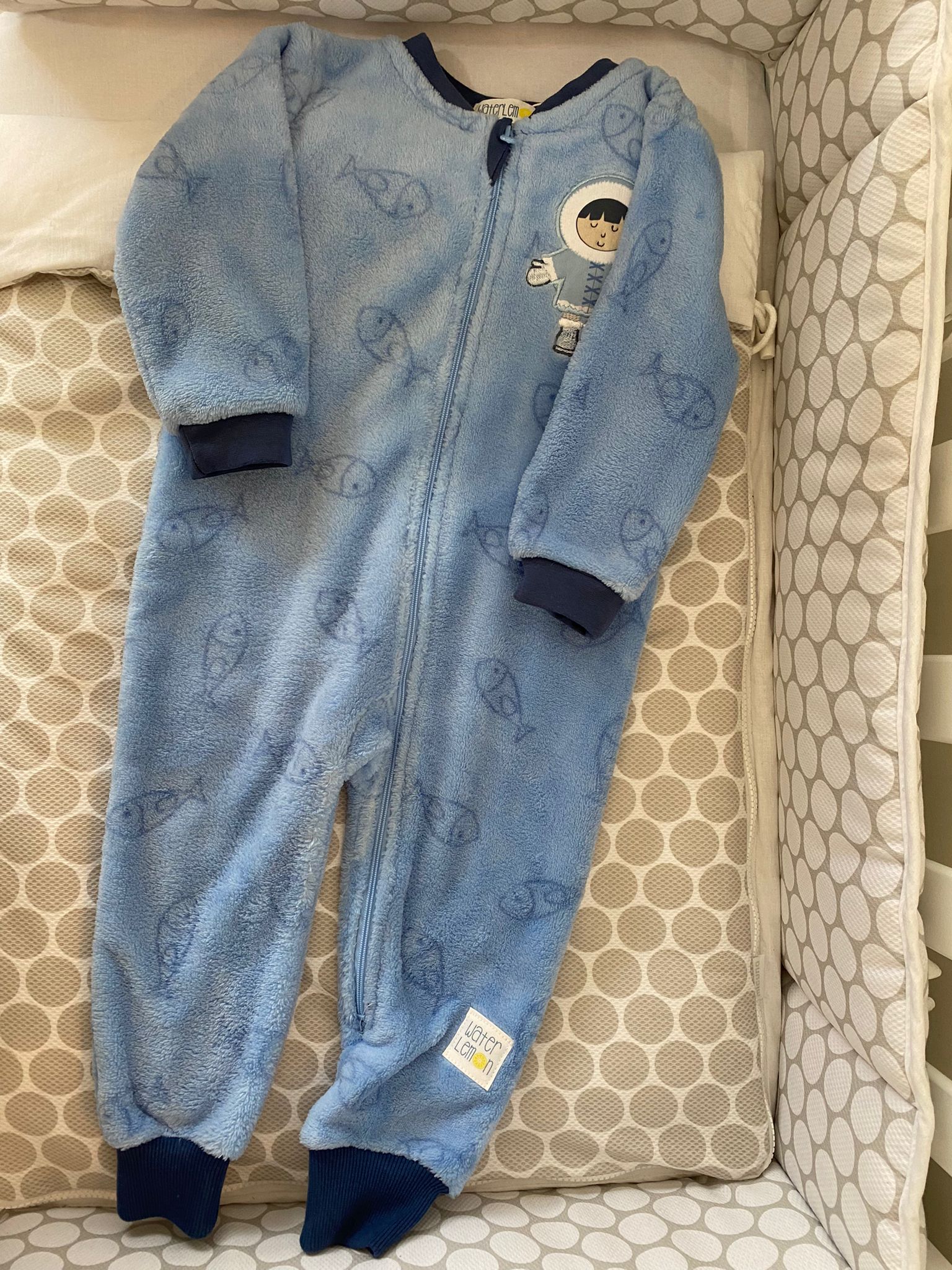 Waterlemon Pijama macacão Esquimó Azul