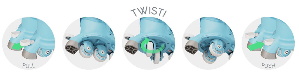 Yvolution Patins Twista Tamanho 23-28 * por encomenda