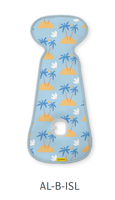 Pormenor da estrutura alveolar 3D da capa Aeromoov que permite a circulação de ar constante.