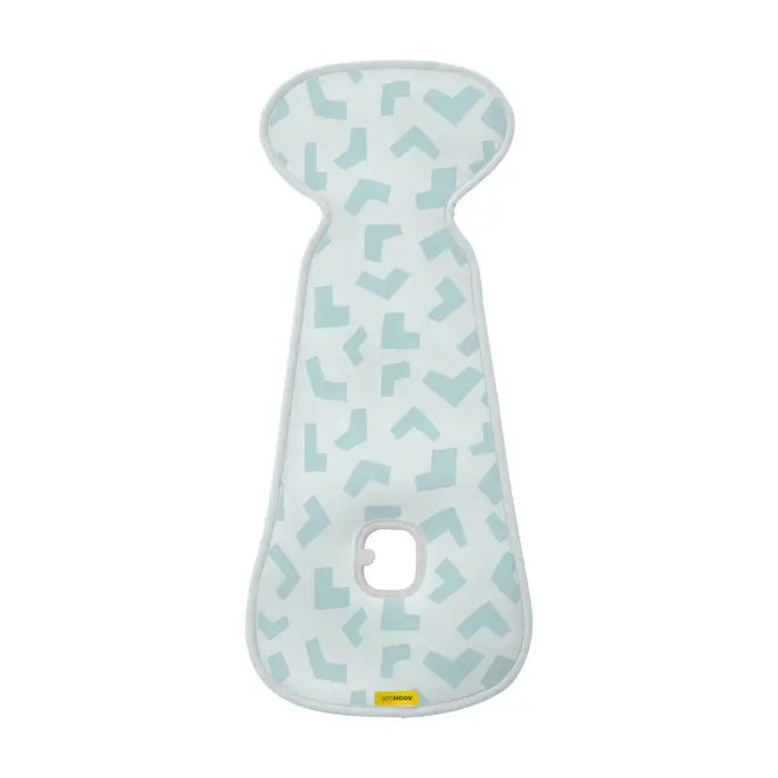 Detalhe da estrutura alveolar 3D da capa AeroMoov que permite a circulação de ar constante.