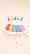 Par de meias Attipas ATTISOCKS coloridas (azul, amarelo, verde) para bebé, tamanho S (0-12 meses), com sola antiderrapante.