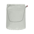 Bolsa de transporte para a Mochila Caboo cinza claro, demonstrando praticidade.