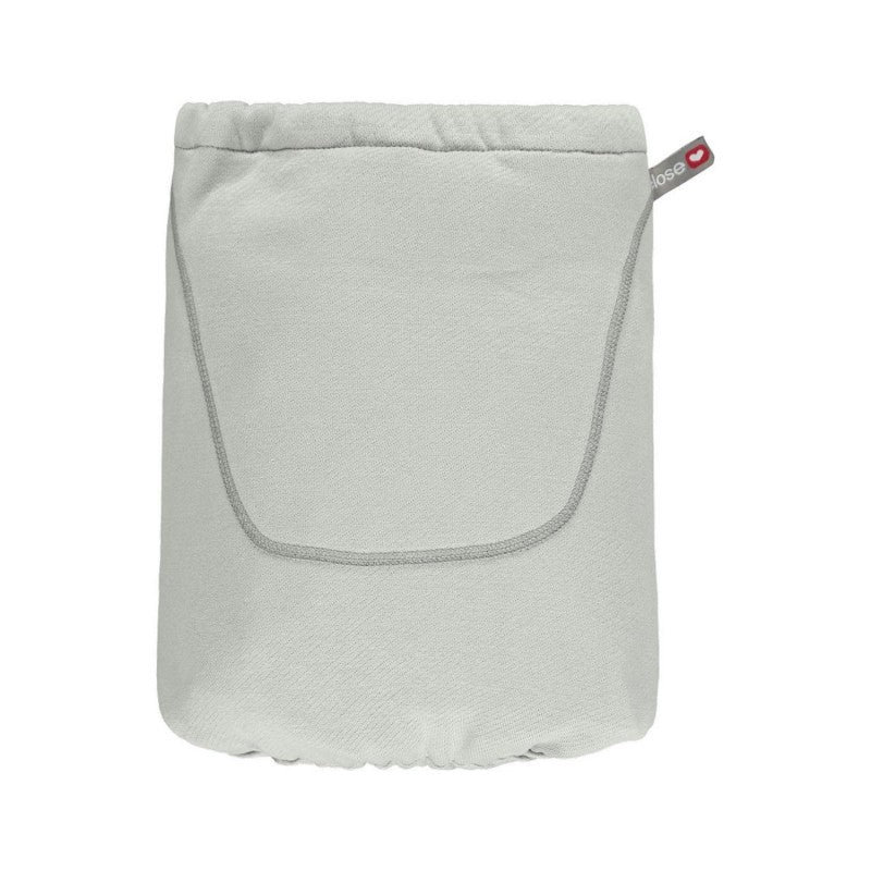 Bolsa de transporte para a Mochila Caboo cinza claro, demonstrando praticidade.