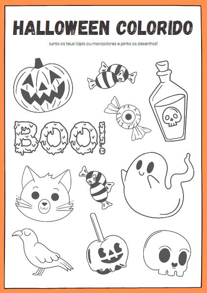 Capa do ebook grátis Desenhos para imprimir de Halloween da Gotu