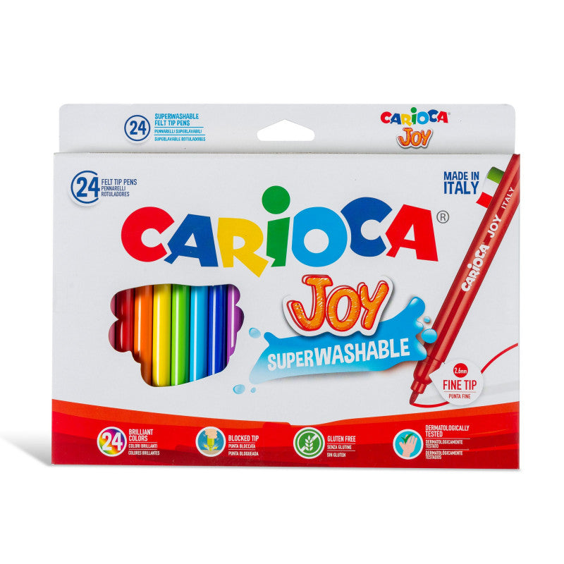 Caixa de marcadores coloridos Carioca Joy para crianças