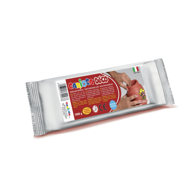 Embalagem fechada de pasta de modelar terracota Carioca Déco de 1kg