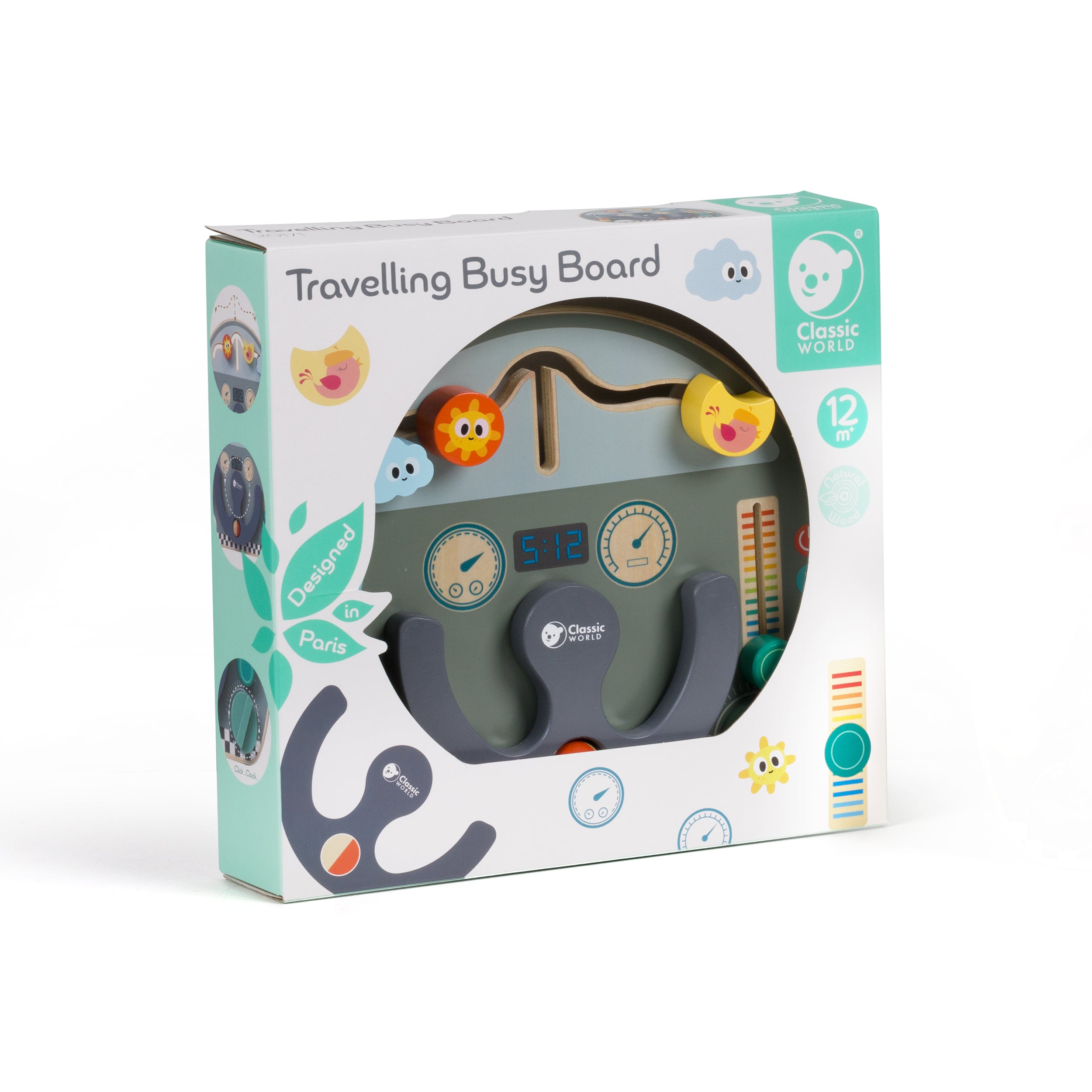 Embalagem do Classic World busy board Quadro de atividades Volante.