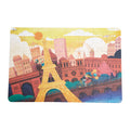 Puzzle Classic World 48 peças "Coco na França" montado, mostrando o urso Coco junto à Torre Eiffel em Paris.