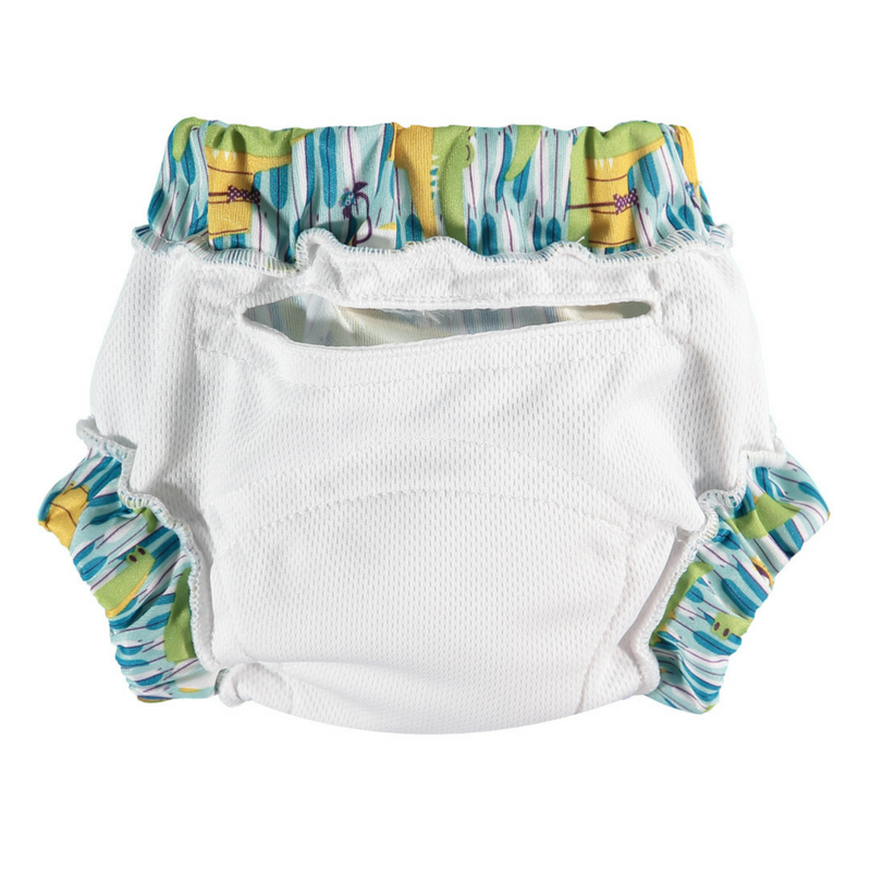 Detalhe do bolso interno da cueca de aprendizagem Close