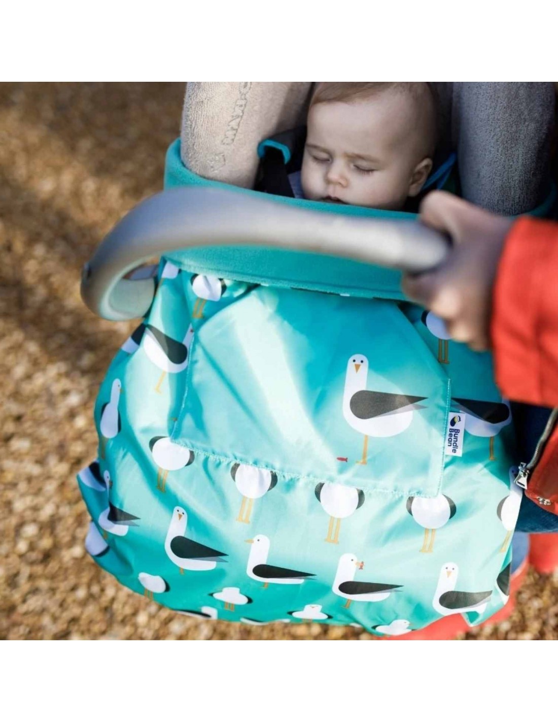 Capa Babywearing BundleBean 5 em 1 Polar Gaivotas