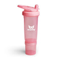 Copo de palhinha rosa Herobility Sport 300ml com tampa e válvula anti-derrame.