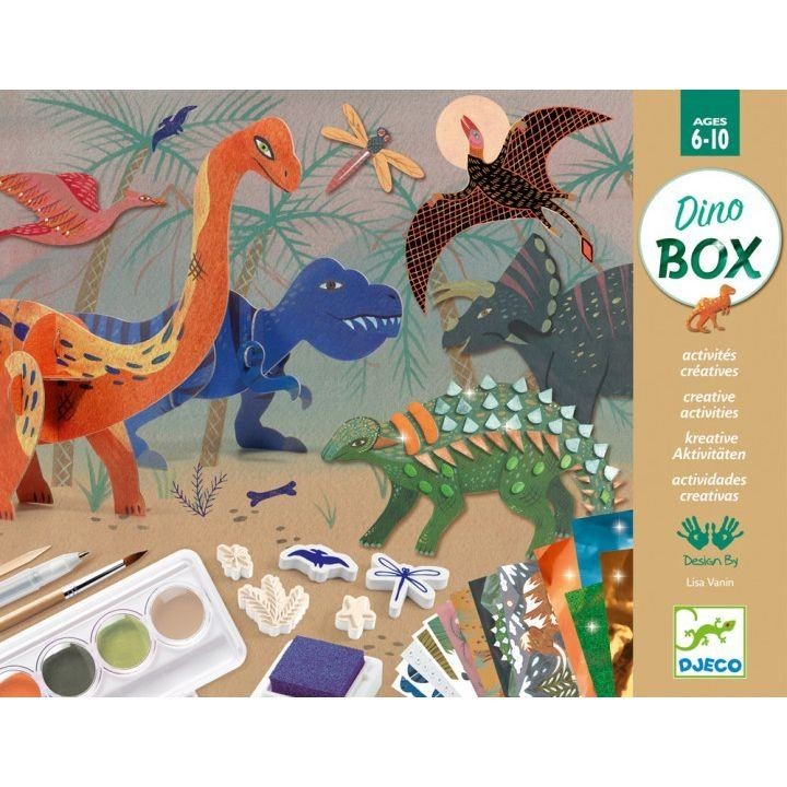 Actividades Djeco Dino Box - El mundo de los Dinosaurios
