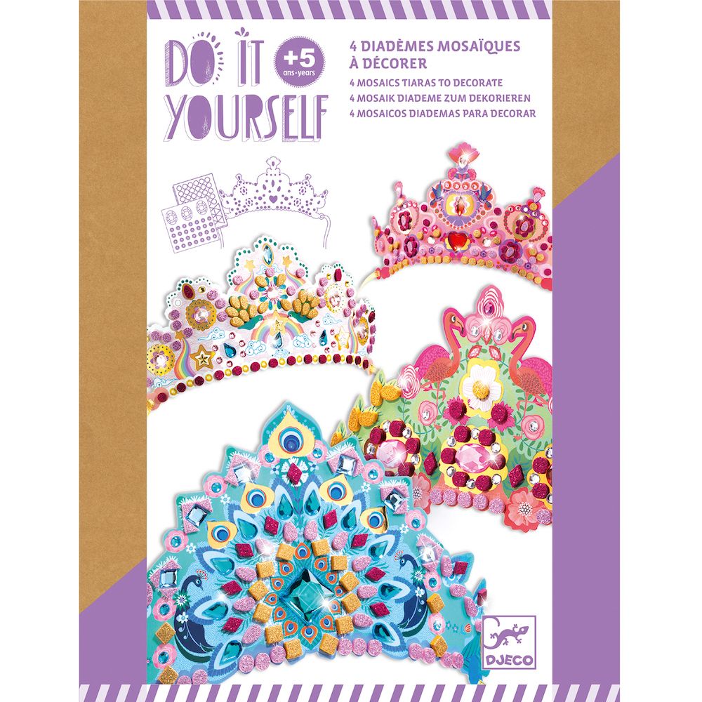 Djeco Actividades DIY Tiaras para decorar Princesas