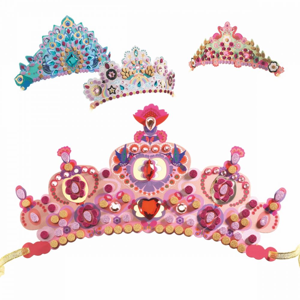 Djeco Actividades DIY Tiaras para decorar Princesas
