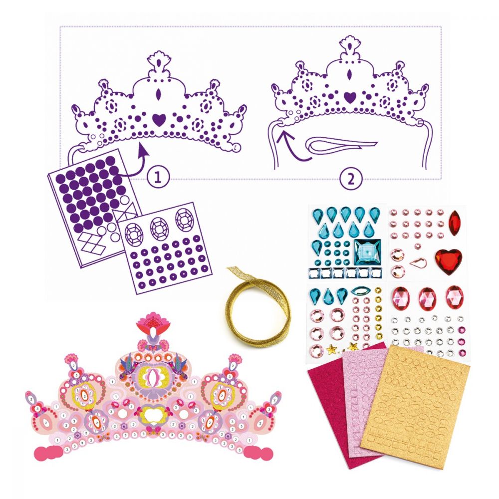 Djeco Actividades DIY Tiaras para decorar Princesas