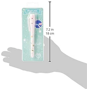 Caneta mágica rosa Lucille da linha Lovely Paper Djeco com ilustração de luz UV