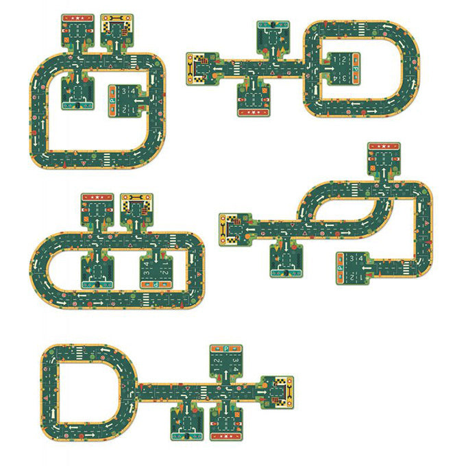 Djeco car tracks puzzle 21 pieces