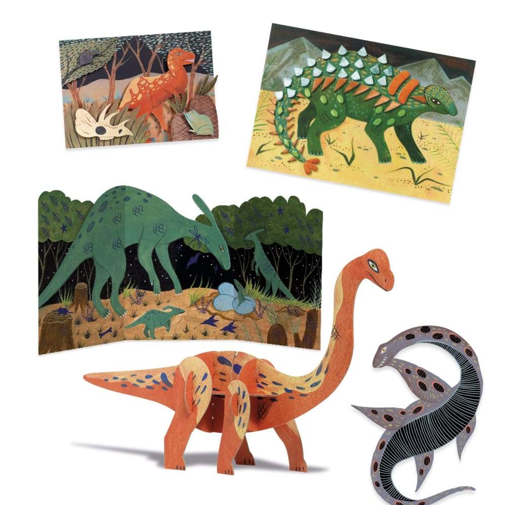 Actividades Djeco Dino Box - El mundo de los Dinosaurios