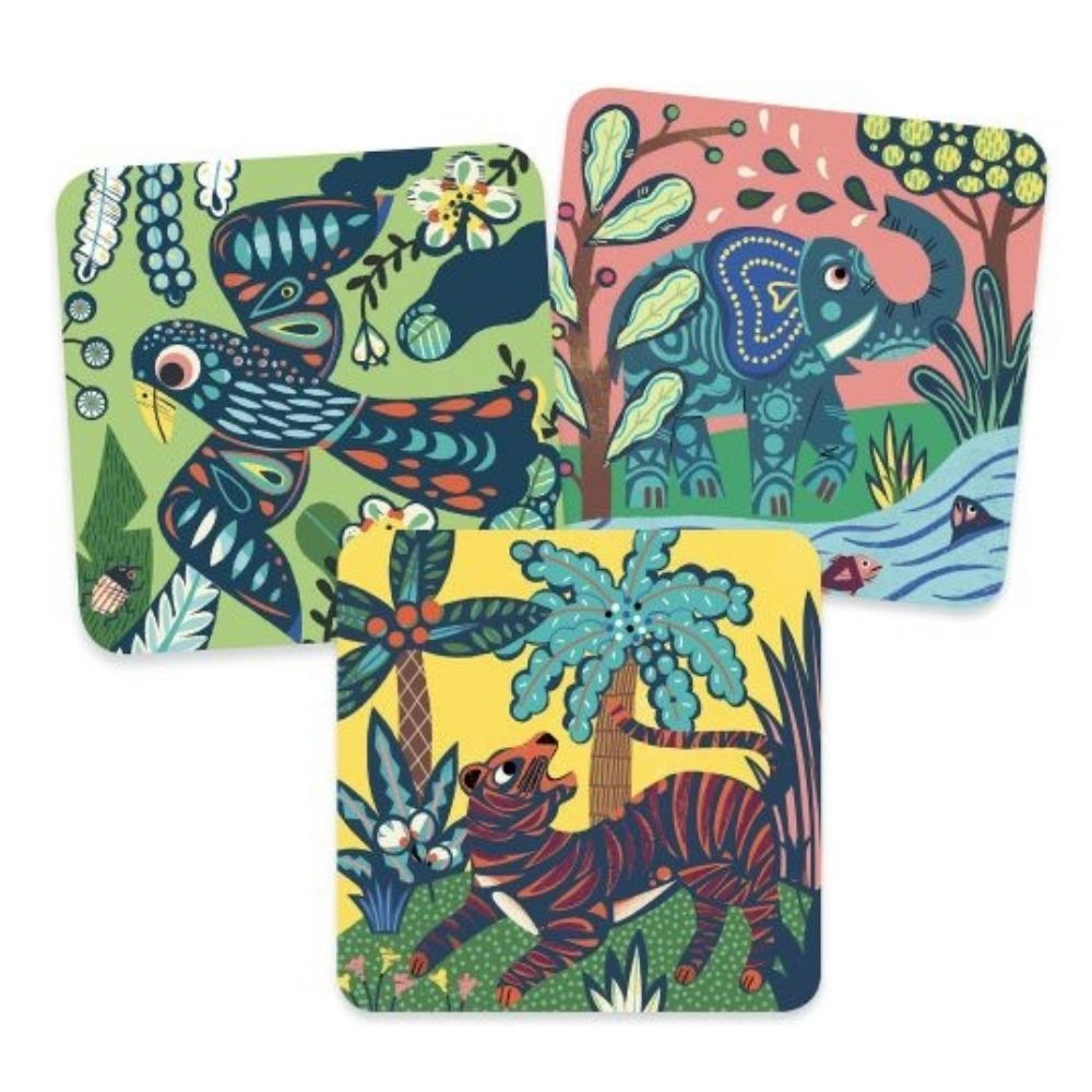 Djeco Actividades Raspar - Grandes Animais