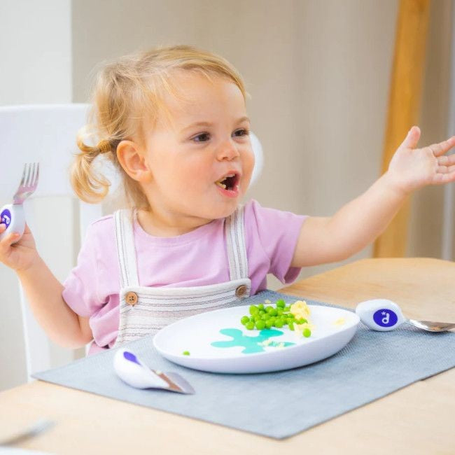 Doddl 2 Cubiertos Aprendizaje Infantil Morado