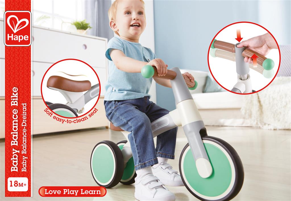 Hape bicicleta de equilíbrio A minha primeira Vespa Verde/ Cinza