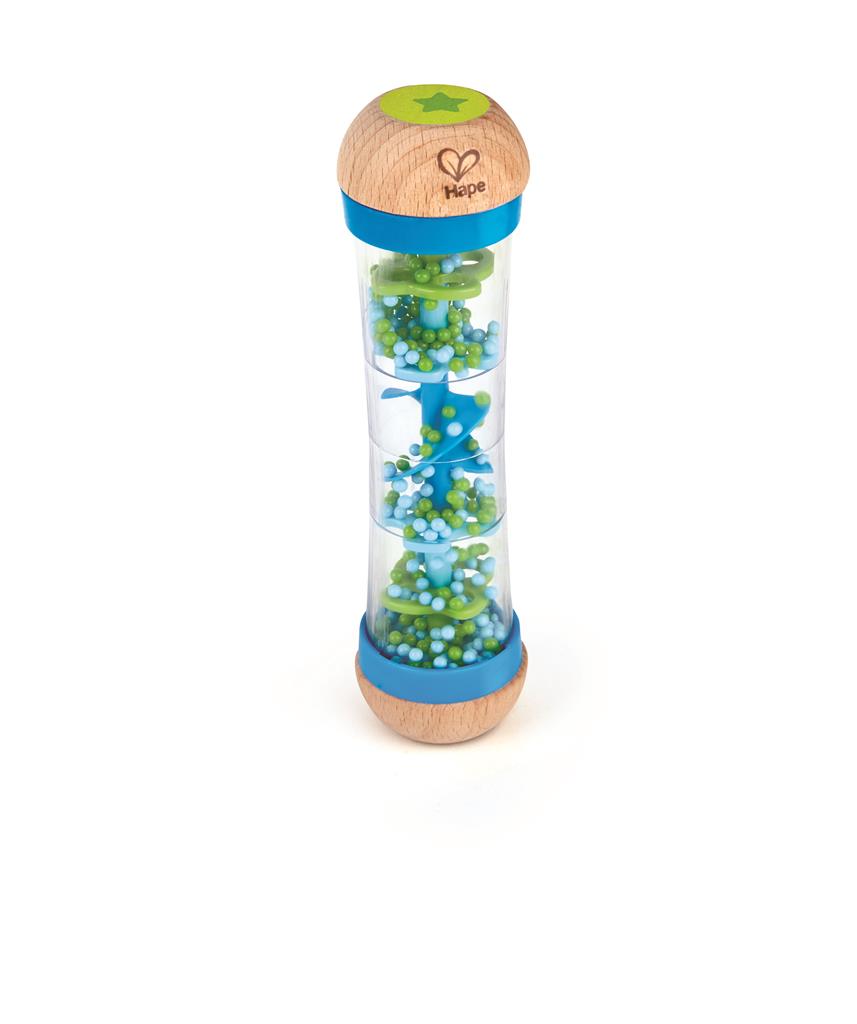 Hape Pau de chuva azul em fundo branco, exibindo o logótipo Hape e a estrutura completa do brinquedo.