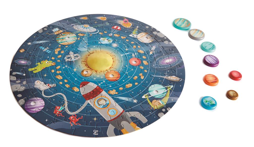 Hape Puzzle and Round Solar System Game