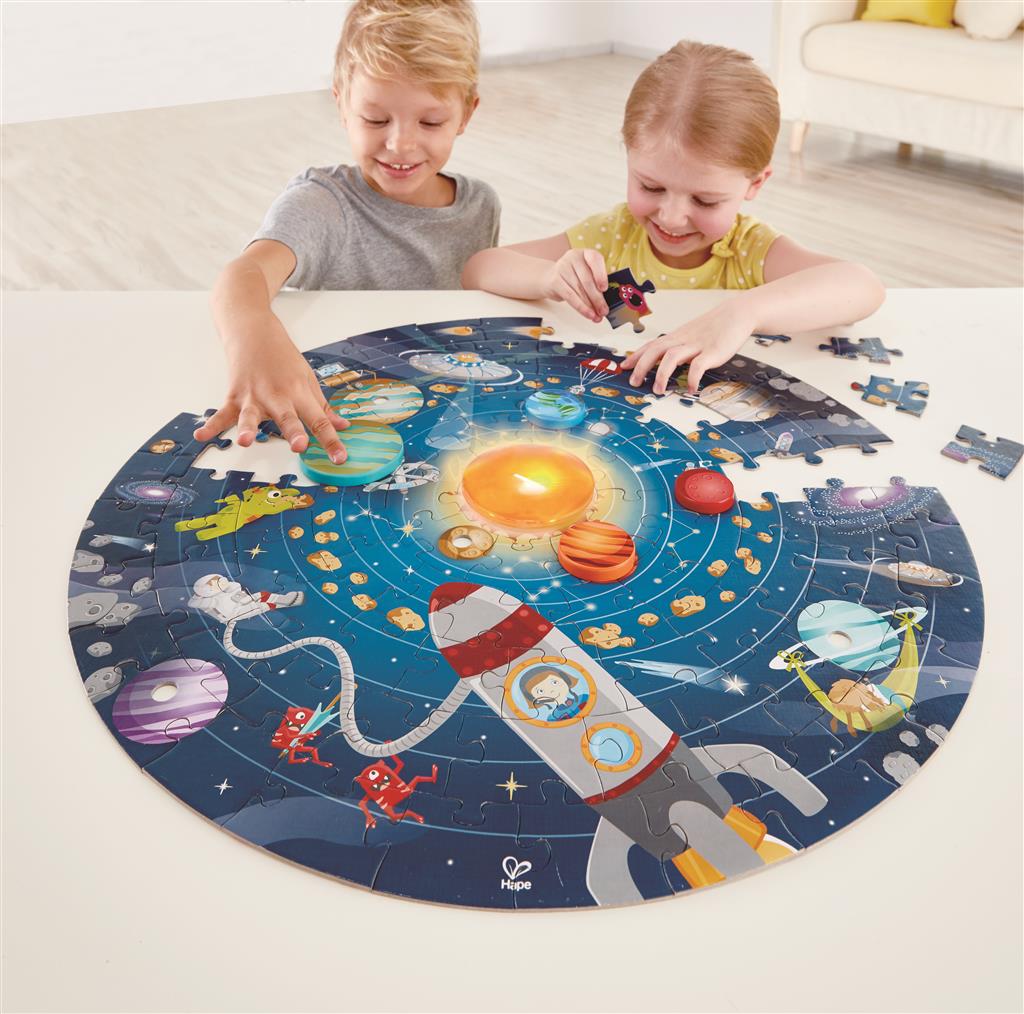 Hape Puzzle and Round Solar System Game