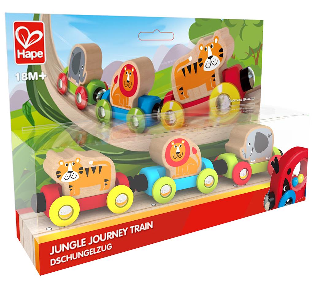 Hape Comboio de animais em madeira
