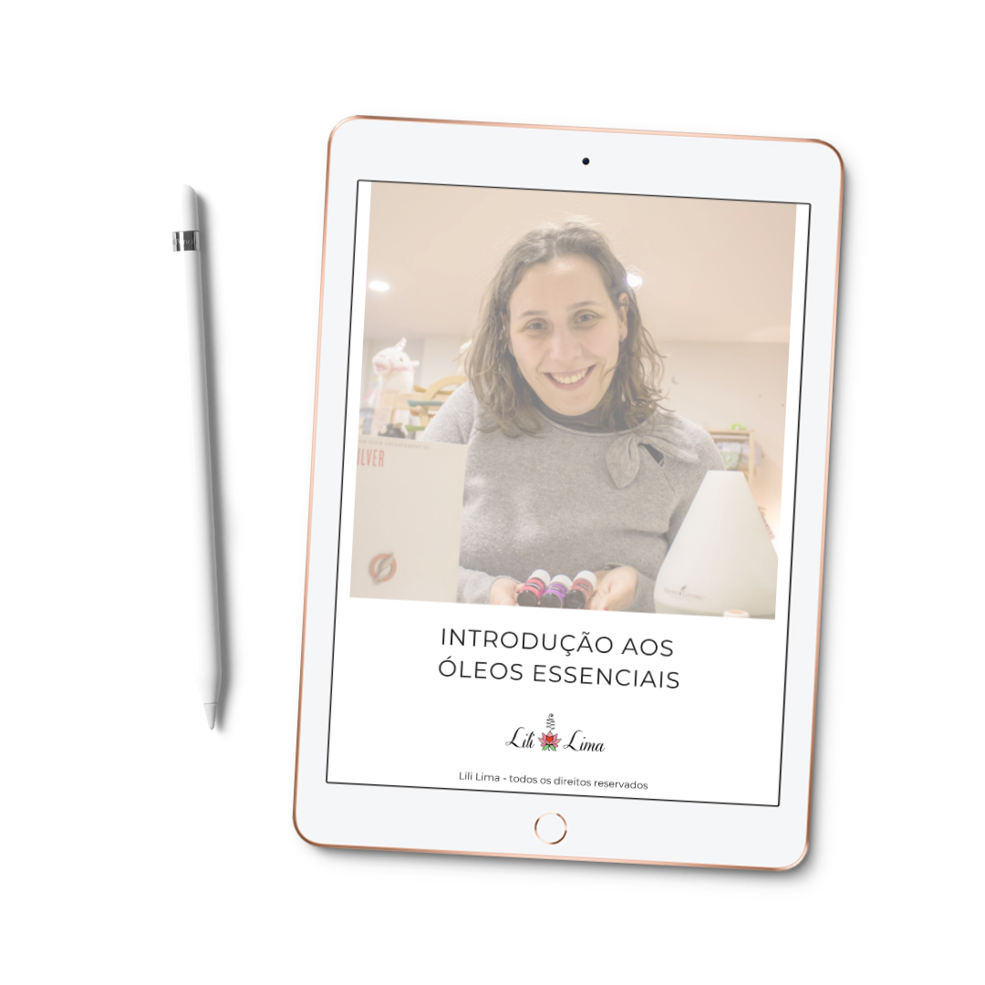 Capa do Ebook "Introdução aos Óleos Essenciais" da Gotu, com design minimalista e ilustrações botânicas.